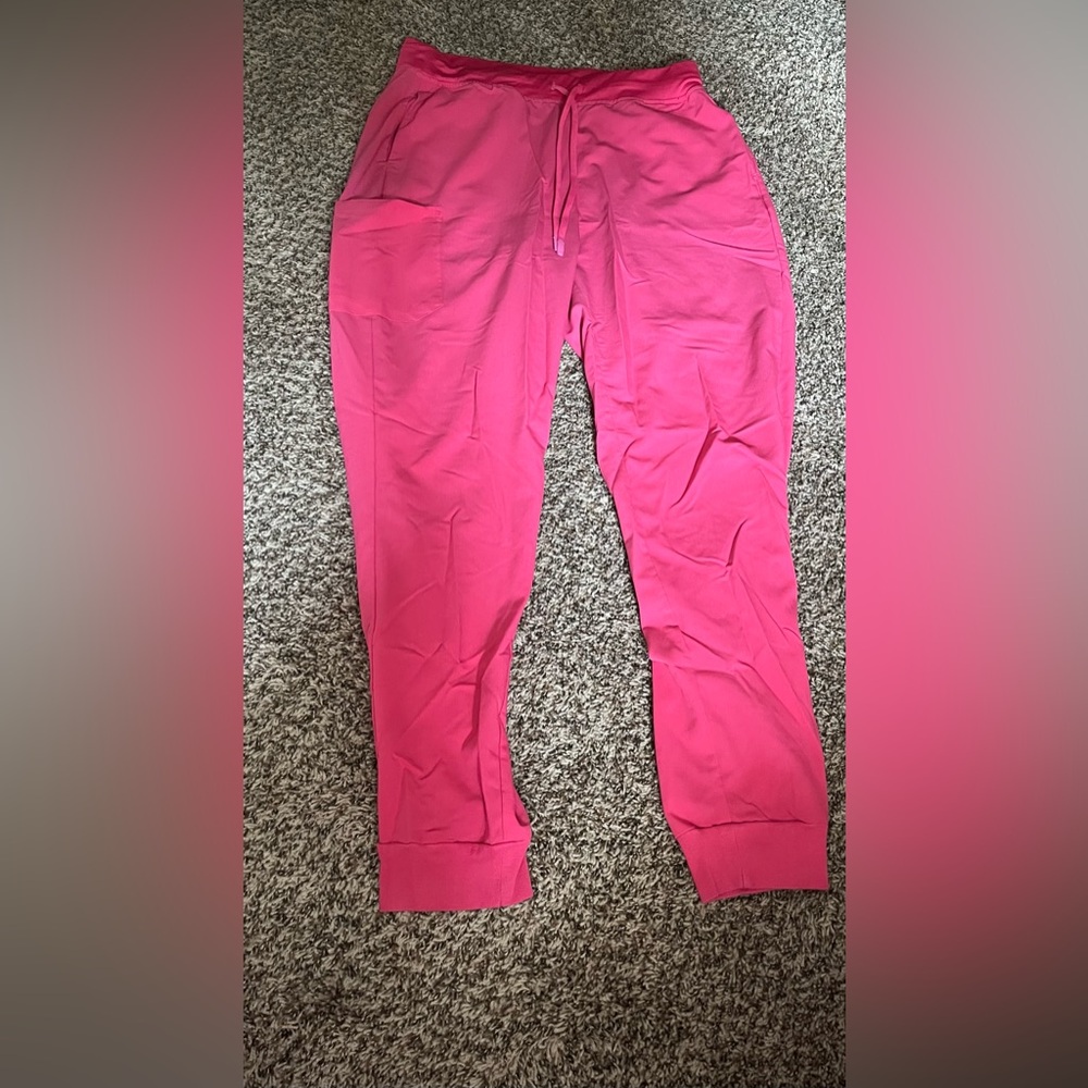 Vibrant Pink Scrub Pants